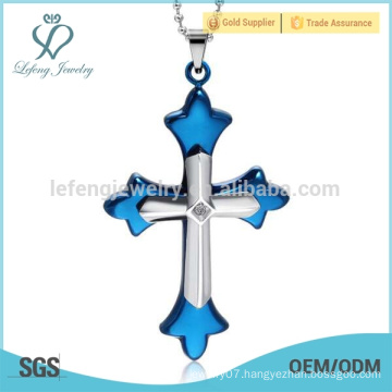 Hot sale stainless steel jewelry mens cross pendants for necklaces